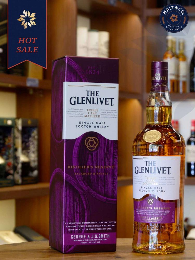 giá rượu glenlivet tím