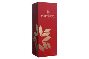 Hộp rượu vang giấy đơn Maltco trắng đỏ
